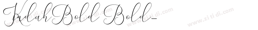 KindahBold Bold字体转换